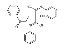 2-[2-(benzenesulfinyl)ethyl]-2-hydroxy-N,N'-diphenylpropanediamide结构式