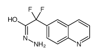 2,2-二氟-2-(喹啉-6-基)乙酸肼结构式