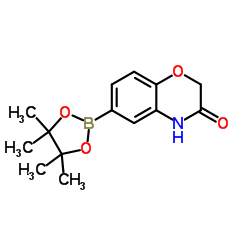 3-氧代-2H,4H-苯并[b][1,4]恶嗪-6-硼酸频哪醇酯结构式