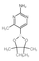 2-氨基-4-甲基嘧啶-5-硼酸频哪酯结构式