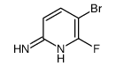 5-溴-6-氟吡啶-2-胺结构式