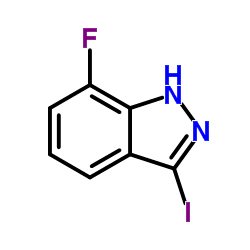 7-氟-3-碘-1h-吲唑结构式