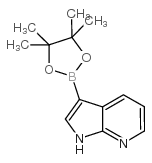 3-(4,4,5,5-四甲基-1,3,2-二氧硼烷-2-基)-1H-吡咯并[2,3-B]吡啶结构式