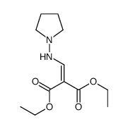 diethyl 2-[(pyrrolidin-1-ylamino)methylidene]propanedioate结构式