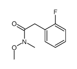 2-(2-fluorophenyl)-N-methoxy-N-methylacetamide结构式