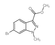 6-溴-1-甲基-1H-吲唑-3-羧酸甲酯结构式