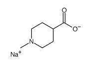 sodium,1-methylpiperidine-4-carboxylate结构式