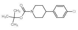 1-N-Boc-4-(4-氯苯基)哌啶结构式