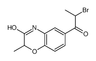 6-(2-bromopropanoyl)-2-methyl-4H-1,4-benzoxazin-3-one结构式