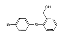 (4-bromophenyl)[2-(hydroxymethyl)phenyl]dimethylsilane结构式