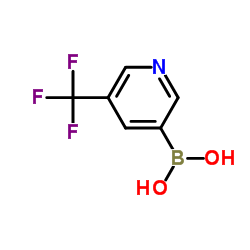 5-三氟甲基-3-吡啶硼酸结构式