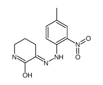 (3E)-3-[(4-Methyl-2-nitrophenyl)hydrazono]-2-piperidinone结构式
