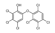 2,3,4-trichloro-6-(2,3,4,6-tetrachlorophenoxy)phenol结构式