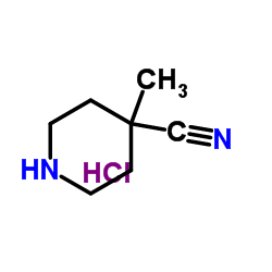 4-甲基哌啶-4-甲腈盐酸盐结构式