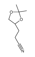 1,3-DIOXOLANE-4-PROPANENITRILE, 2,2-DIMETHYL-, (4S)-结构式