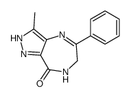 3-methyl-5-phenyl-6,7-dihydro-2H-pyrazolo[4,3-e][1,4]diazepin-8-one结构式