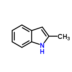 2-甲基吲哚结构式