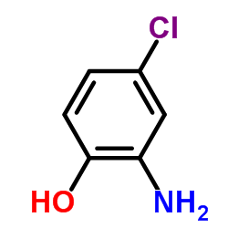 2-氨基-4-氯苯酚结构式