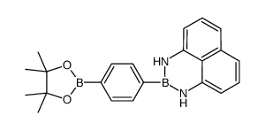 2-[4-(4,4,5,5-Tetramethyl-1,3,2-dioxaborolan-2-yl)phenyl]-2,3-dih ydro-1H-naphtho[1,8-de][1,3,2]diazaborinine结构式