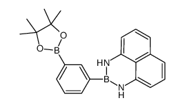 2-[3-(4,4,5,5-Tetramethyl-1,3,2-dioxaborolan-2-yl)phenyl]-2,3-dih ydro-1H-naphtho[1,8-de][1,3,2]diazaborinine结构式