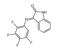 3-(2,3,4,5-tetrafluoroanilino)indol-2-one结构式