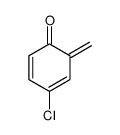 4-chloro-6-methylidenecyclohexa-2,4-dien-1-one结构式