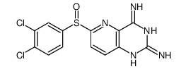 6-(3,4-dichlorophenyl)sulfinylpyrido[3,2-d]pyrimidine-2,4-diamine结构式