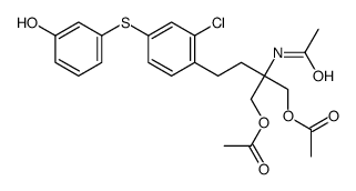 [2-acetamido-2-(acetyloxymethyl)-4-[2-chloro-4-(3-hydroxyphenyl)sulfanylphenyl]butyl] acetate结构式