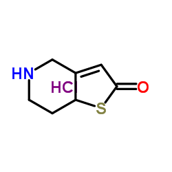 2-氧代-2,4,5,6,7a-六氢噻吩并[3,2-c]吡啶盐酸盐结构式