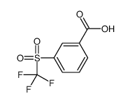 3-(trifluoromethylsulfonyl)benzoic acid结构式