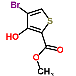 4-溴-3-羟基噻吩-2-羧酸甲酯结构式