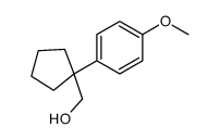 [1-(4-methoxyphenyl)cyclopentyl]methanol结构式