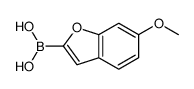 (6-Methoxy-1-benzofuran-2-yl)boronic acid结构式