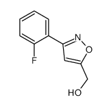 (3-(2-氟苯基)异噁唑-5-基)甲醇结构式