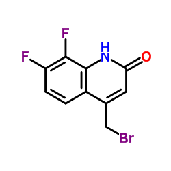 4-(Bromomethyl)-7,8-difluoro-2(1H)-quinolinone结构式