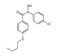 4-butoxy-N-(4-chlorophenyl)-N-hydroxybenzamide结构式