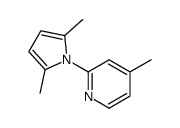 2-(2,5-dimethylpyrrol-1-yl)-4-methylpyridine结构式