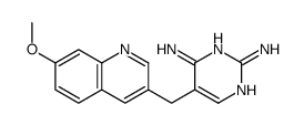 5-[(7-methoxyquinolin-3-yl)methyl]pyrimidine-2,4-diamine结构式