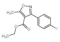 3-(4-氟苯基)-5-甲基异恶唑-4-羧酸乙酯结构式