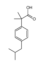 Benzeneacetic acid,-alpha-,-alpha--dimethyl-4-(2-methylpropyl)- (9CI)结构式