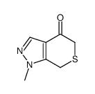 1-methyl-7H-thiopyrano[3,4-c]pyrazol-4-one结构式