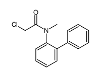 N-(2-Biphenylyl)-2-chloro-N-methylacetamide结构式
