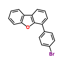 4-(4-溴-苯基)-二苯并呋喃结构式