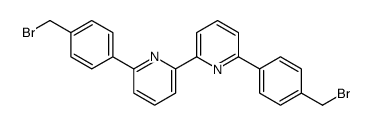 2-[4-(bromomethyl)phenyl]-6-[6-[4-(bromomethyl)phenyl]pyridin-2-yl]pyridine结构式