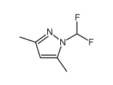 1H-Pyrazole, 1-(difluoromethyl)-3,5-dimethyl结构式