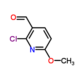 2-氯-6-甲氧基-3-吡啶羧醛结构式