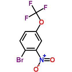 1-溴-2-硝基-4-(三氟甲氧基)苯结构式