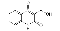 3-(hydroxymethyl)-4-oxido-1H-quinoxalin-4-ium-2-one结构式