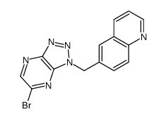 6-溴-1-(喹啉-6-甲基)-1H-1,2,3-噻唑并[4,5-b]吡嗪结构式