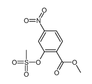 methyl 2-methylsulfonyloxy-4-nitrobenzoate结构式
